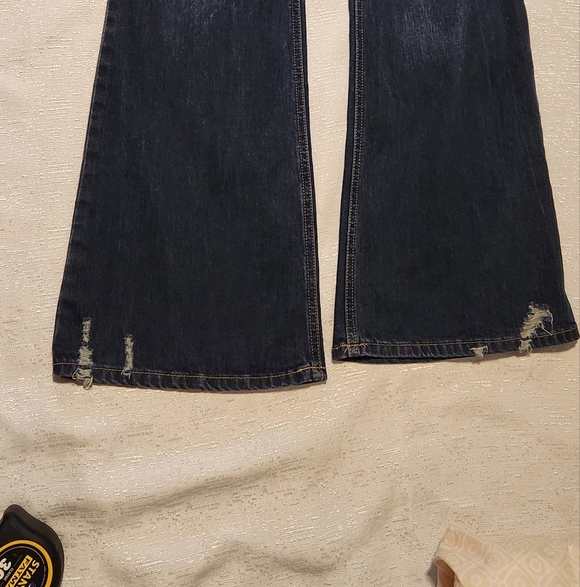 SINCERELY HULES SIZE 11/30 Blue Flare Wide Leg Jeans - Picture 14 of 14